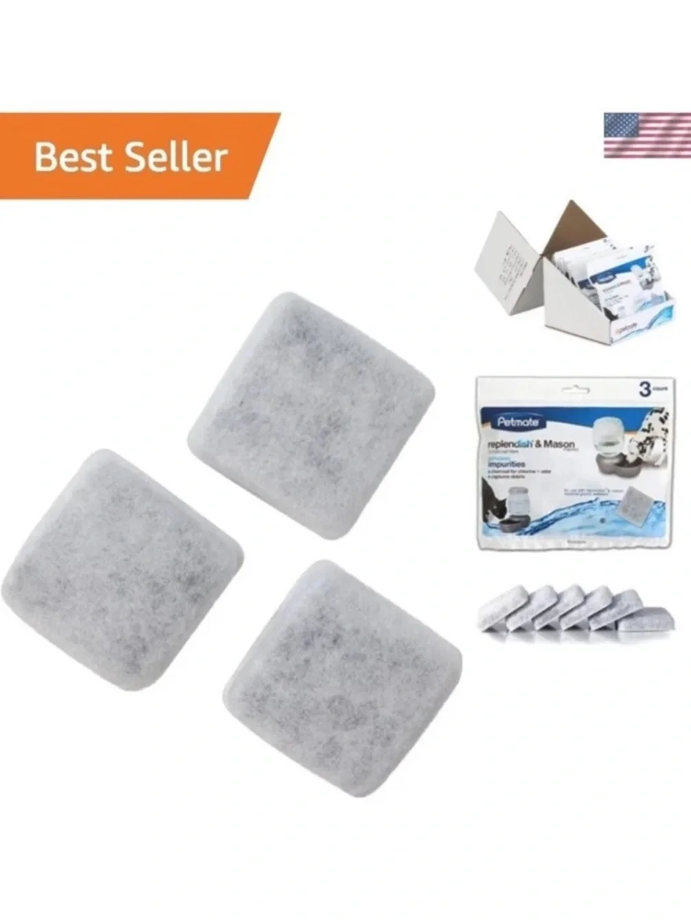 🐾PETMATE🐾 Replenish & Mason PET Charcoal Replacement DISPENSER WATER FILTERS